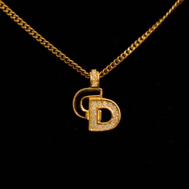 春夏新作 Christian Dior 【Dior】クリスチャンディオール　ロゴ　ゴールドカラー　ネックレス - ネックレス