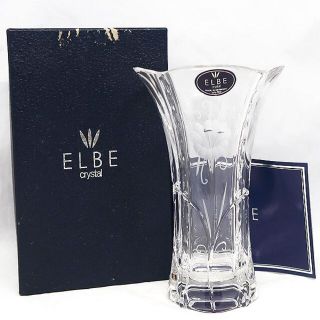 未使用 ELBE エルベ クリスタル フラワーベース 花瓶 2の通販 by 大健G