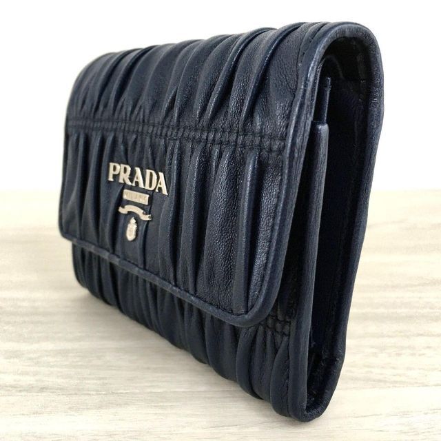 未使用品 PRADA コンパクト財布 OLTREMARE ネイビー 394 | tspea.org