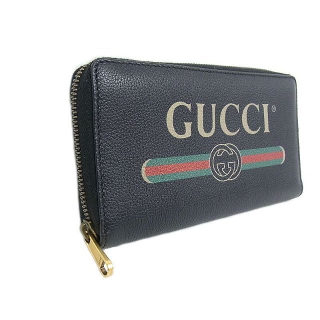 Gucci - グッチ ヴィンテージロゴプリント ラウンドファスナー 長財布