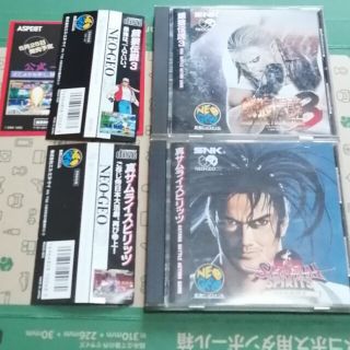 ネオジオ(NEOGEO)の餓狼伝説３　真サムライスピリッツ　NEOGEOCD　ネオジオCD(家庭用ゲームソフト)