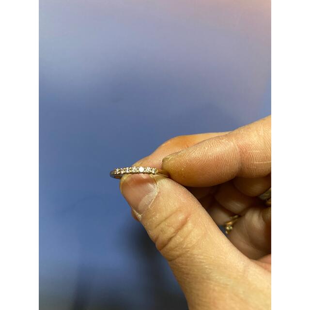 【最終お値下】天然ナチュラルピンクカラーダイヤモンド一文字リング レディースのアクセサリー(リング(指輪))の商品写真