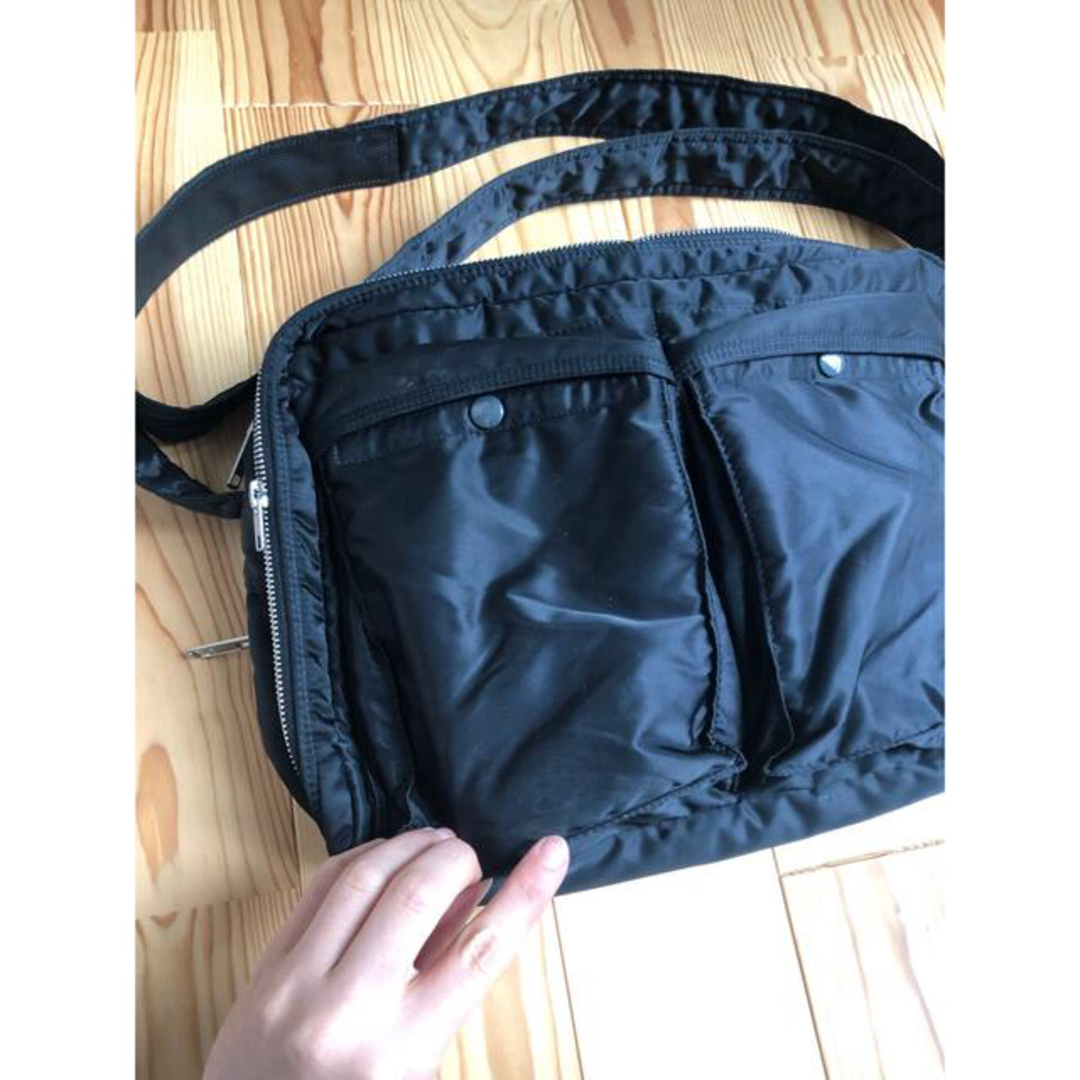 ナイロンタフタシレー加工サイズPORTER 吉田カバン/ポーター タンカーショルダーバッグ XL ブラック