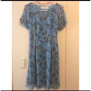 トッコ(tocco)のtocco/花柄シフォンワンピース(ひざ丈ワンピース)