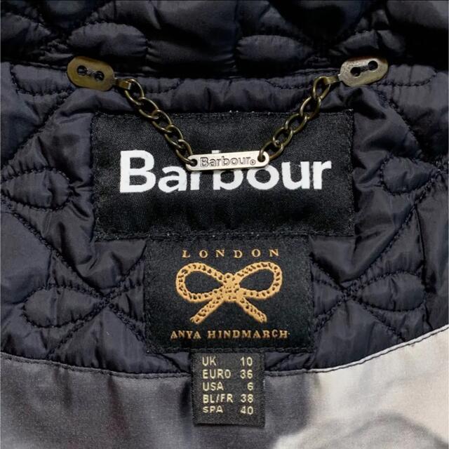 Barbour(バーブァー)の☆良品 バブアー × アニヤハインドマーチ ナイロン キルティング コート 黒 レディースのジャケット/アウター(ロングコート)の商品写真