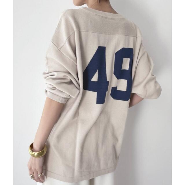 GOOD GRIEF！FOOTBALL NUMBER KNIT PULLOVER