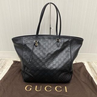 Gucci - GUCCI シマ トートバッグ 323671 ブラックの通販 by ひら