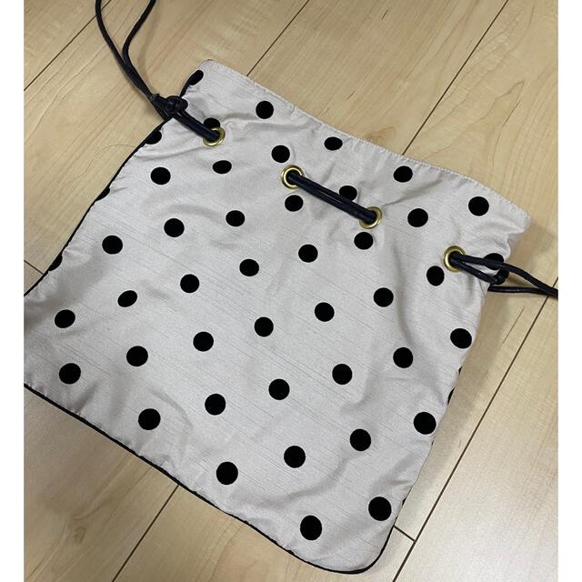 Drawer(ドゥロワー)のシャルマントサック　巾着　ドット レディースのバッグ(ショルダーバッグ)の商品写真