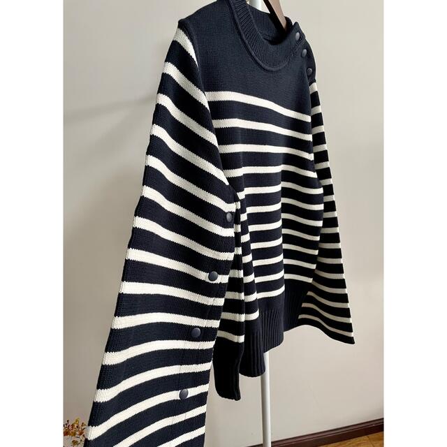 HYKE(ハイク)のHYKE22年新品★完売！STRIPED BELL SLEEVE SWEATER レディースのトップス(ニット/セーター)の商品写真