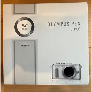 オリンパス(OLYMPUS)のOLYMPUS E-PL8 EZ ダブルズームキット BROWN(ミラーレス一眼)