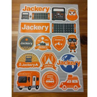 Jackery オリジナル A5サイズ 防水ステッカー(その他)