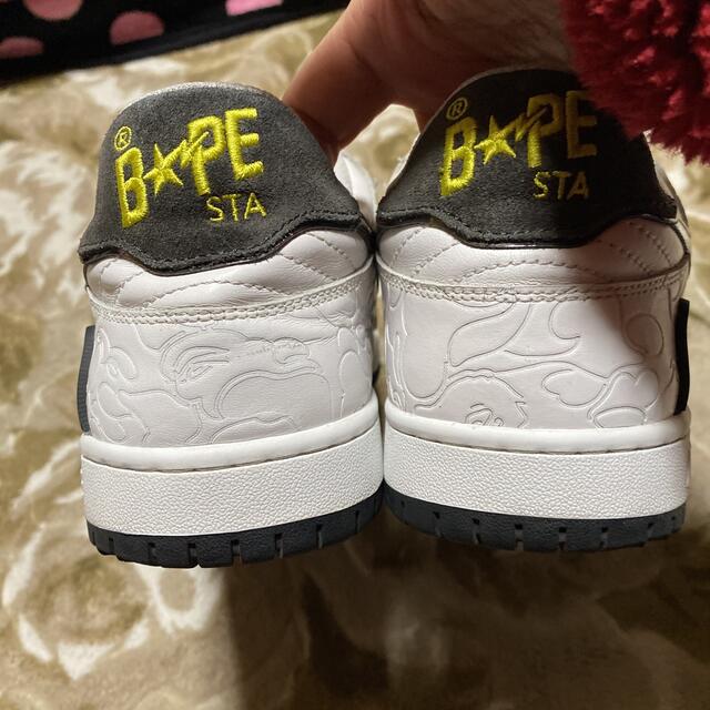 APE BAPE KAWS sk8 court sta ベイプスタ　29cm 白