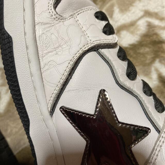 APE BAPE KAWS sk8 court sta ベイプスタ　29cm 白