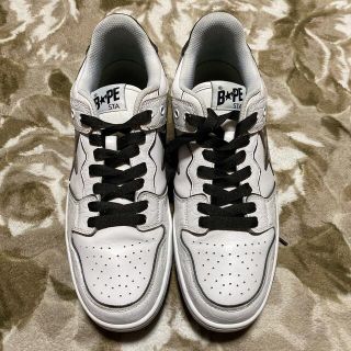 A BATHING APE - APE BAPE KAWS sk8 court sta ベイプスタ 29cm 白の ...