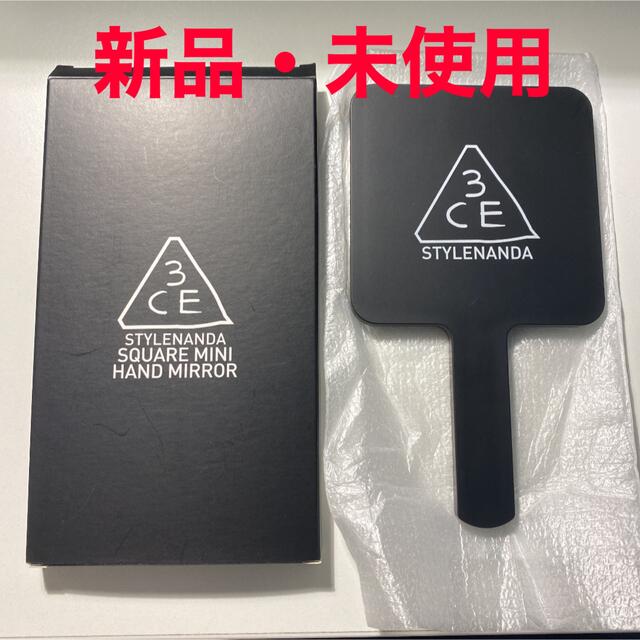 3ce(スリーシーイー)の3CE MINI HAND MIRROR BLACK レディースのファッション小物(ミラー)の商品写真