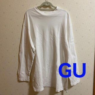 ジーユー(GU)のGU 白カットソー(カットソー(長袖/七分))