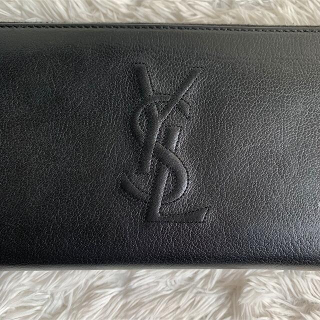 Saint Laurent(サンローラン)の【未使用】イヴ・サンローラン　ラウンドファスナー　長財布　レザー　黒　箱付き レディースのファッション小物(財布)の商品写真