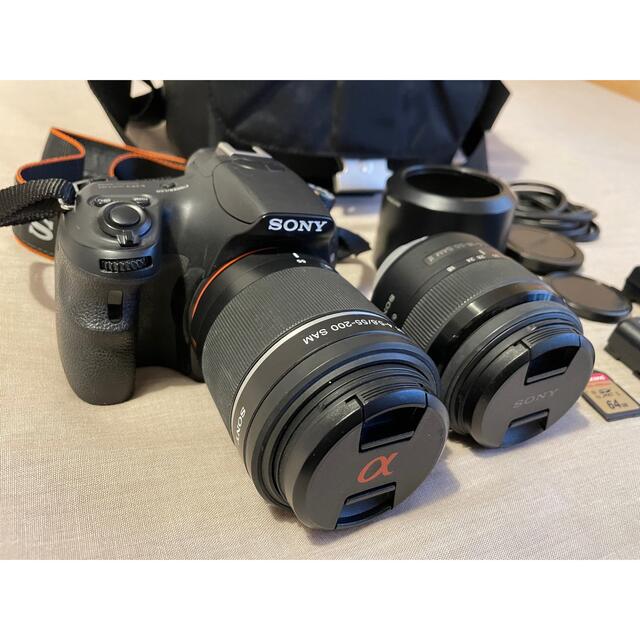 SONY α58 ダブルレンズキット　ケース付き　デジタル一眼カメラ 7