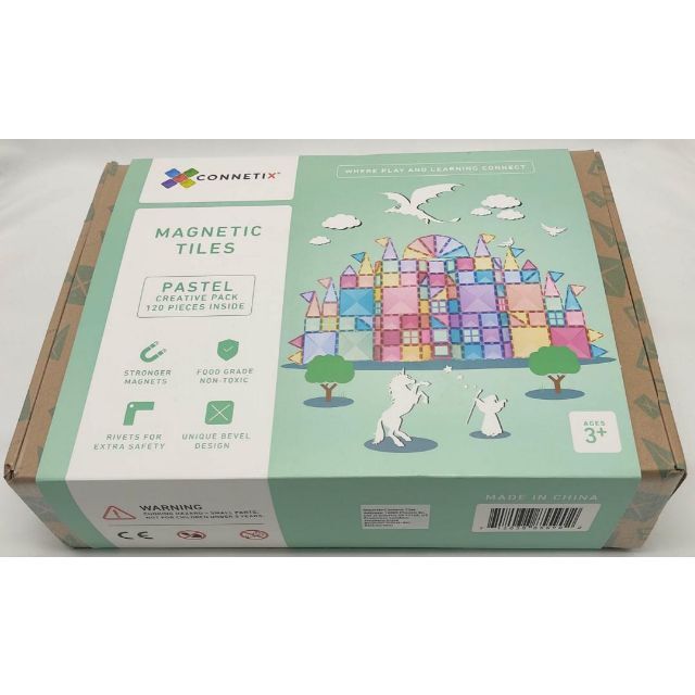 1点のみ】Connetix Tiles マグネットタイル 120ピース-