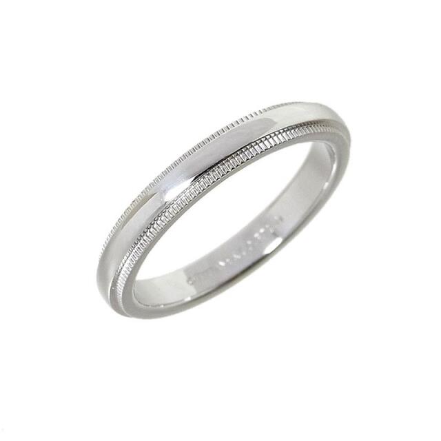 在庫好評 Tiffany TIFFANY&CO ミルグレイン バンドリング リングの