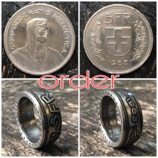 スイスコインリング 指輪 コインアクセサリー ブランド ReD(リング(指輪))