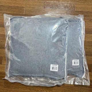 DULTON DOUBLE GAUZE COTTON CUSHION BLUE(日用品/生活雑貨)