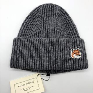 メゾンキツネ(MAISON KITSUNE')のユニセックス メゾンキツネ　maisonkitsune　刺繍　ニットキャップ(ニット帽/ビーニー)