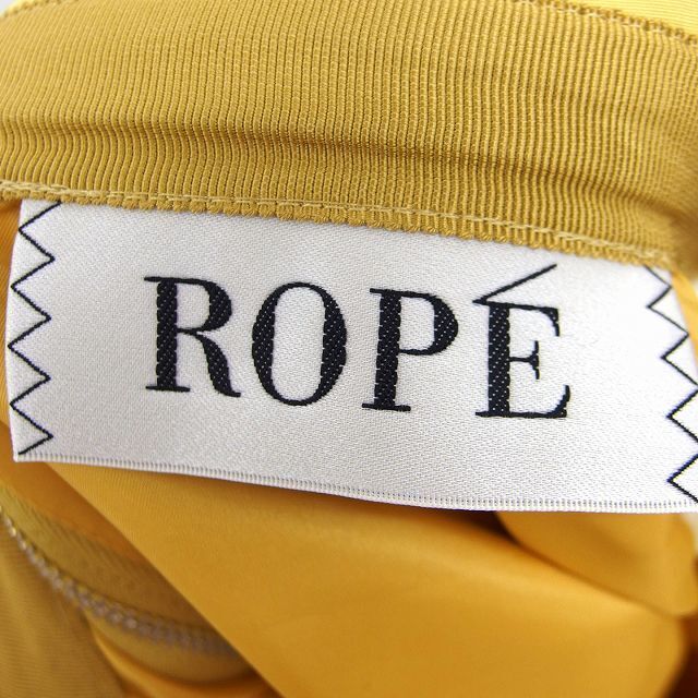 ROPE’(ロペ)のロペ ROPE フレア スカート 膝丈 綿混 無地 シンプル タック レディースのスカート(ひざ丈スカート)の商品写真