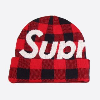 シュプリーム(Supreme)の★新品★シュプリーム★ビッグロゴビーニー (Red/Black)(ニット帽/ビーニー)