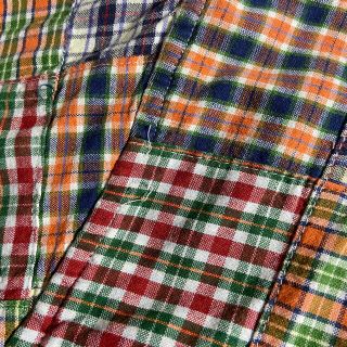 J.Crew - 90s 00s巨人タグ J.CREW パッチワークシャツの通販 by
