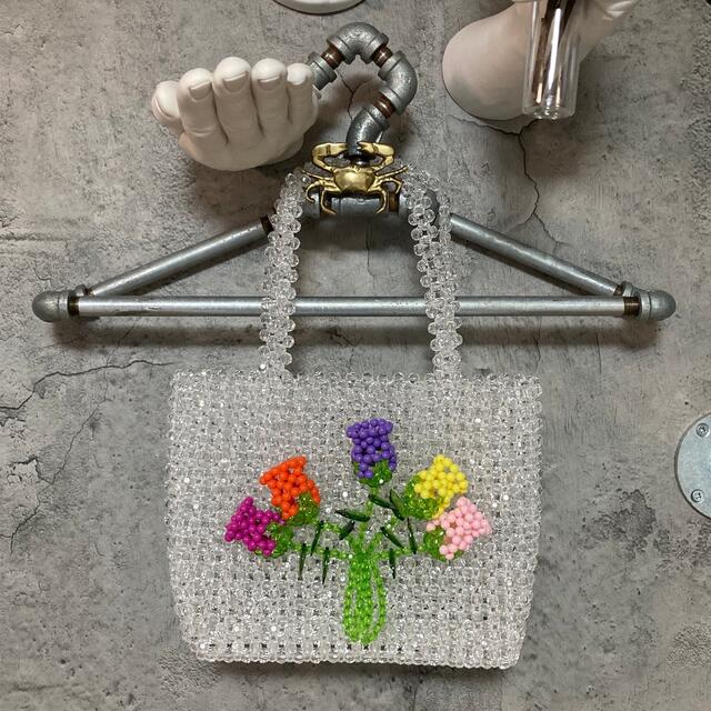 ビーズ 花束 ハンドバッグ