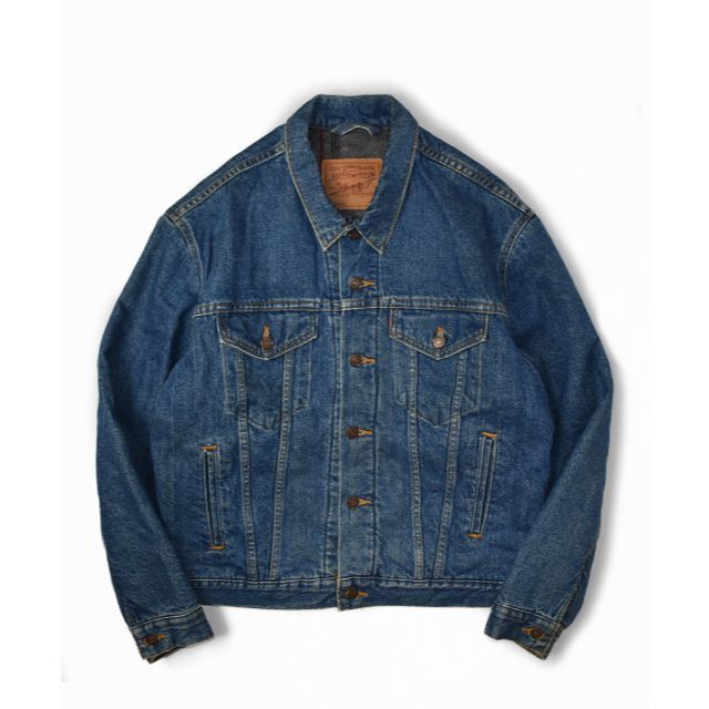 サイズ50【USA製】90s levi's 70506 デニムジャケット 裏地ブランケット