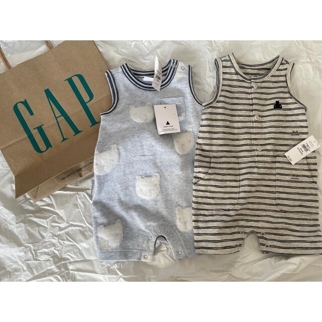 babyGAP(ベビーギャップ)の新品未使用　baby GAP  ロンパース オールインワン ノースリーブ 50 キッズ/ベビー/マタニティのベビー服(~85cm)(ロンパース)の商品写真