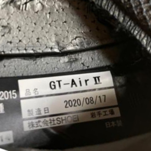 翔泳社(ショウエイシャ)のSHOEI gt-air2 使用2回　2020年8月製造　2021年4月購入 自動車/バイクのバイク(ヘルメット/シールド)の商品写真