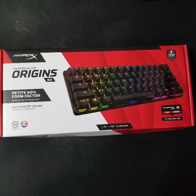 美品 HyperX Alloy Origins 60 ゲーミングキーボード