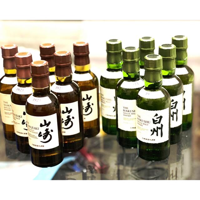 山崎180ml×6本、白州180ml×6本、12本セット山崎