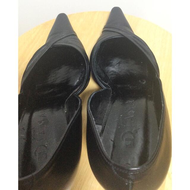 DIANA(ダイアナ)のダイアナ　パンプス　黒 23.5cm レディースの靴/シューズ(ハイヒール/パンプス)の商品写真