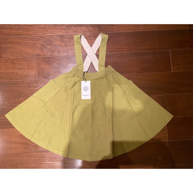 Caramel baby&child (キャラメルベビー&チャイルド)の新品　mabli Knitted cottonlinen Eres Skirt  キッズ/ベビー/マタニティのキッズ服女の子用(90cm~)(スカート)の商品写真