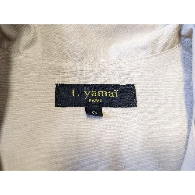 t.yamai paris(ティヤマイパリ)のフランス製 t.yamai ティーヤマイ Aライントレンチコート 0 木綿 生成 レディースのジャケット/アウター(トレンチコート)の商品写真