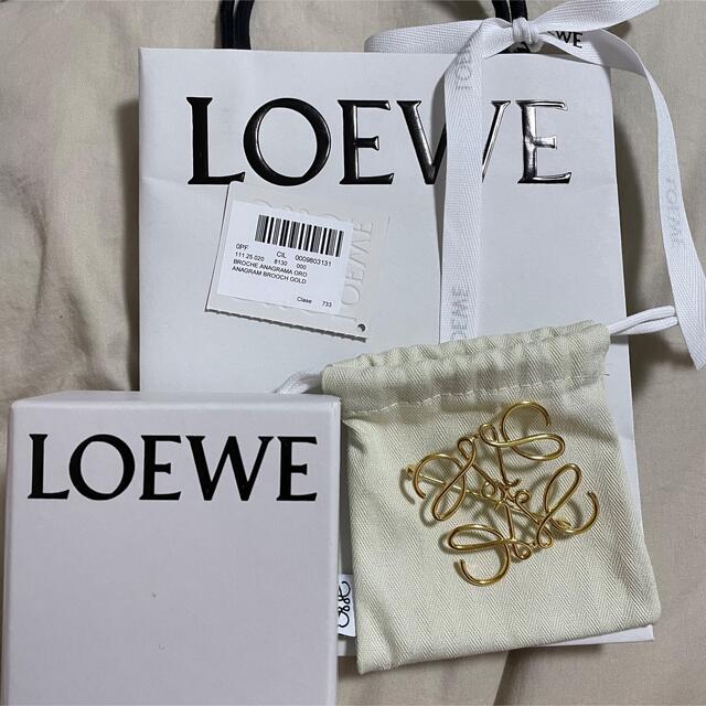 ブローチ/コサージュLOEWE ロエベ アナグラム ブローチ