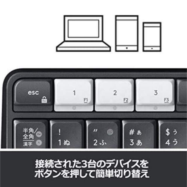 ELECOM(エレコム)のロジクール ワイヤレスキーボード 無線 K370 スマホ/家電/カメラのPC/タブレット(PC周辺機器)の商品写真