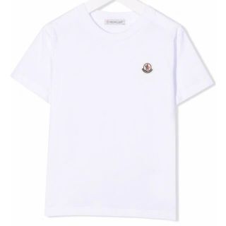 モンクレール(MONCLER)のモンクレール　シンプルロゴTシャツ　ホワイト　12(Tシャツ(半袖/袖なし))