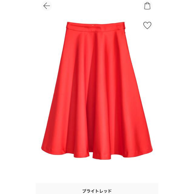 H&M(エイチアンドエム)のサテンフレアスカート　未使用　店頭取扱なし レディースのスカート(ロングスカート)の商品写真