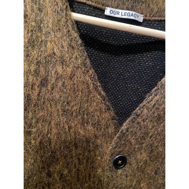 OUR LEGACY CARDIGAN OLIVE MOHAIR 50サイズ OUR LEGACY CARDIGAN OLIVE MOHAIR 50サイズ