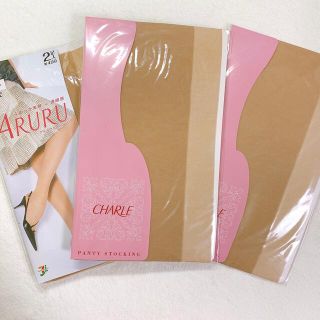 シャルレ(シャルレ)のシャルレ ストッキング 2足 おまけ グンゼ ARURU(タイツ/ストッキング)