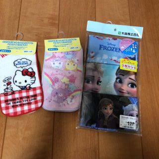 ☆新品未使用☆ キティちゃん、マイメロ、アナ雪ハンカチセット(その他)