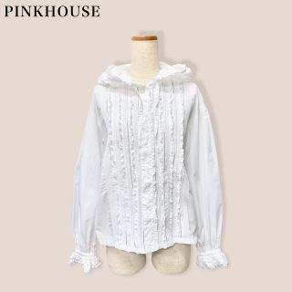 ピンクハウス(PINK HOUSE)の【PINK HOUSE】フードフリルブラウス　ピンクハウス(シャツ/ブラウス(長袖/七分))