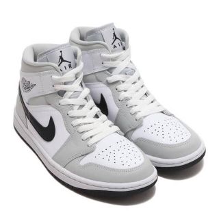 ナイキ(NIKE)のNIKE WMNS AIR JORDAN1 MID GREY FOG(スニーカー)