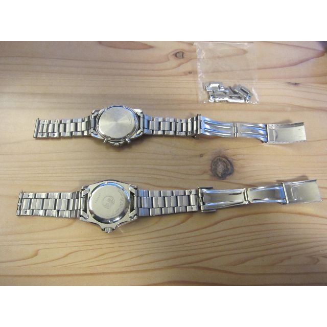 [SEIKO] 腕時計2本セット　黒文字盤