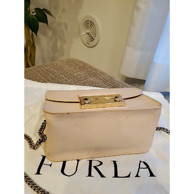 FURLAフルラ チェーンショルダーバッグ メトロポリス ピンク 2